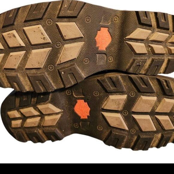 Harley-Davidson Women's Oakleigh D84276 Brown Lace Up Biker Boots - Size 8 M - Picture 6 of 6